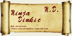 Minja Dimkić vizit kartica